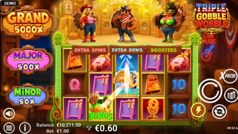 Triple Gobble Wobble Bonus