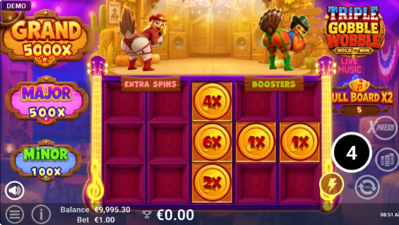Triple Gobble Wobble Free Spins