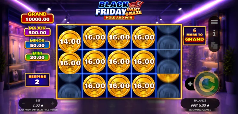 Black Friday Cart Craze Hold and Win