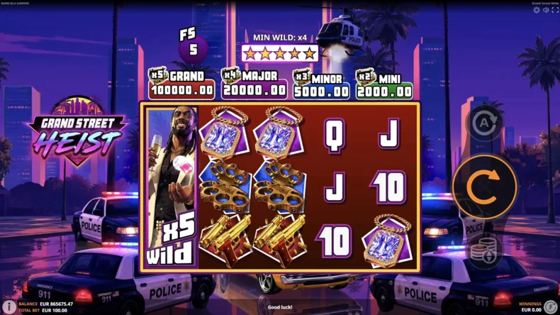 Grand Street Heist Free Spins