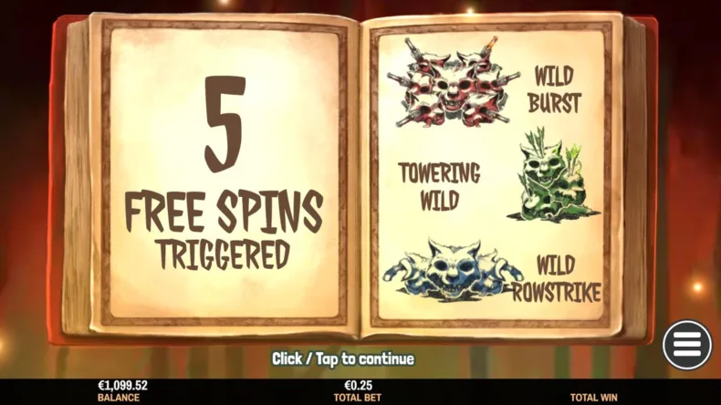 Little Reds Wrath Free Spins Intro