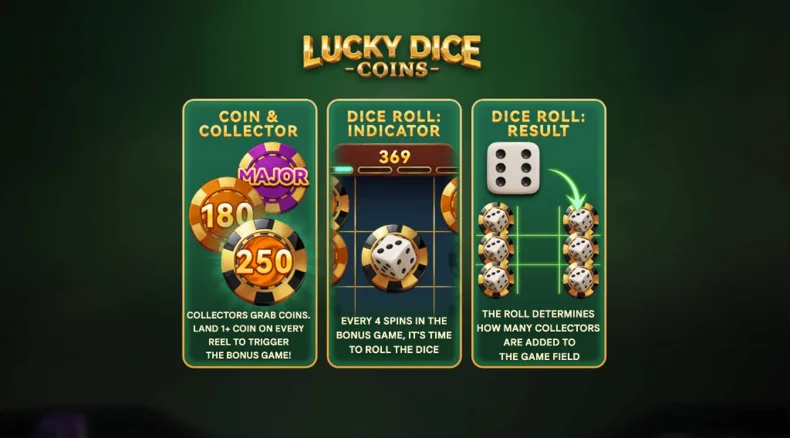 Lucky Dice Coins Coin Collect Feature