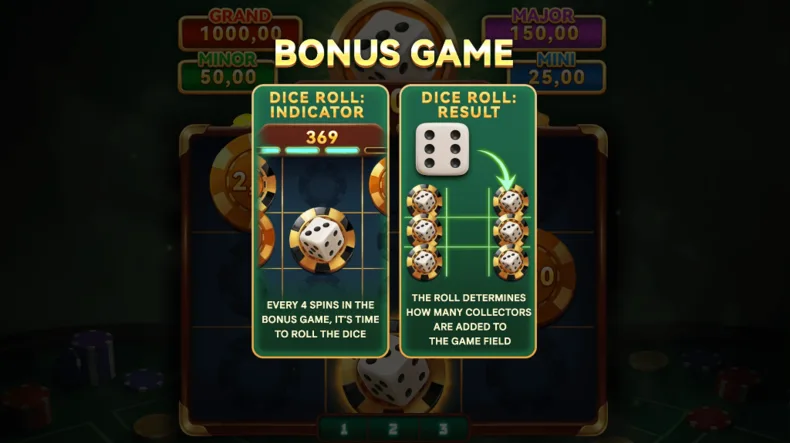 Lucky Dice Coins Dice Roll