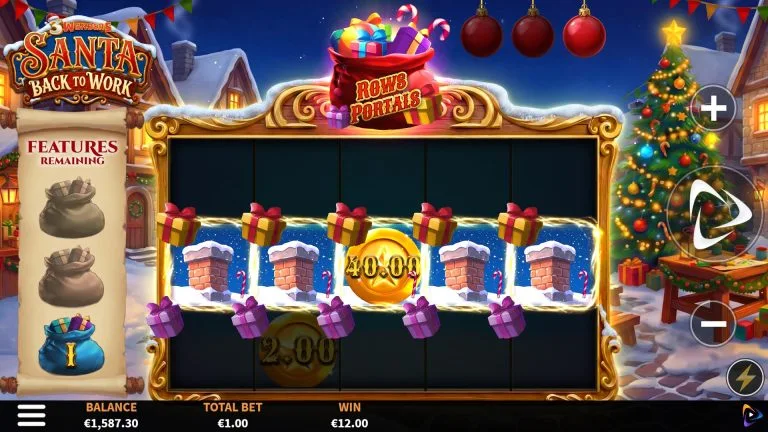 3 Wonders Santa Back to Work Rows Portals