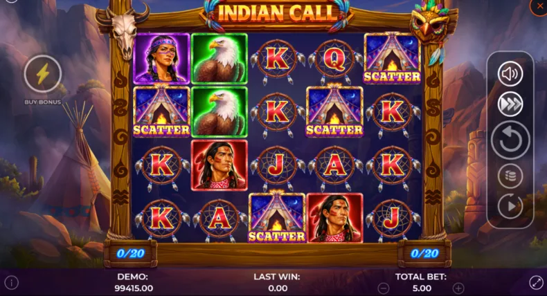 Indian Call Scatter Symbols