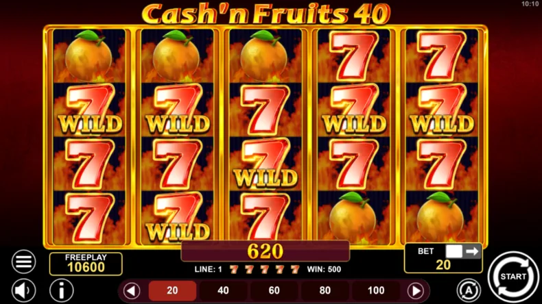 Cash'n Fruits 40 Seven Wild