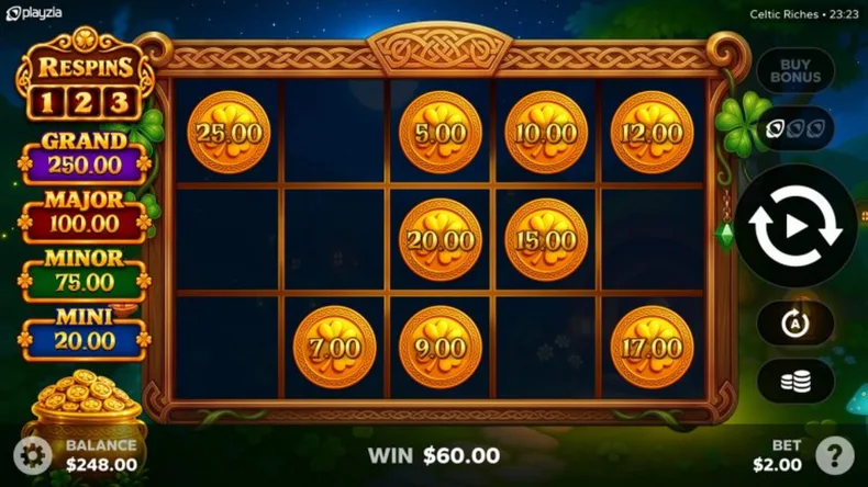 Celtic Riches Bonus
