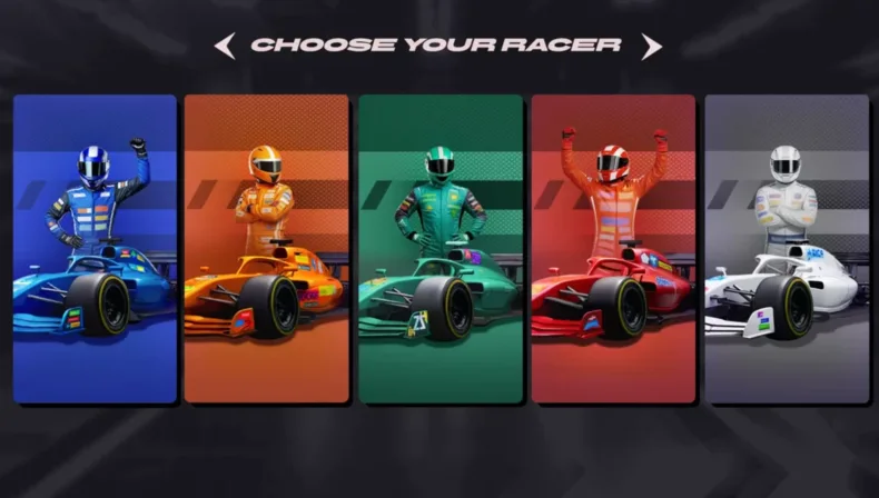 Formula x10000 Racer Selection