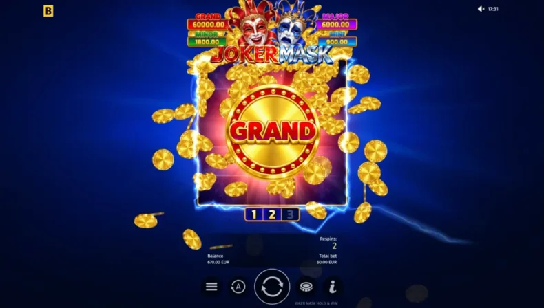 Joker Mask Jackpot Win