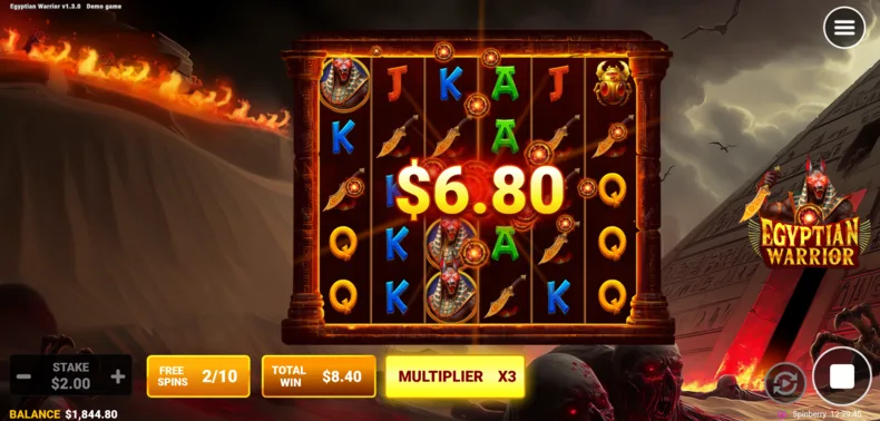 Egyptian Warrior Free Spins