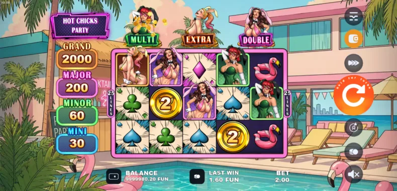 Hot Chicks Party Feature Symbols