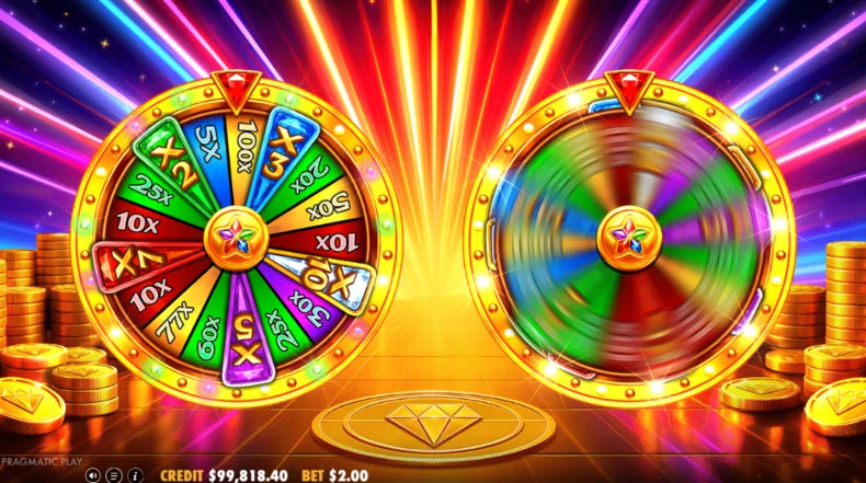 Super Golden Spins Two-Wheel Bonus