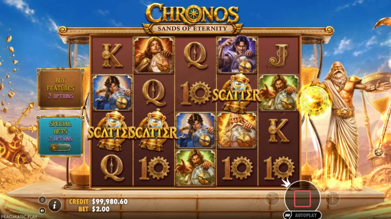 Chronos - Sands of Eternity Free Spins Trigger