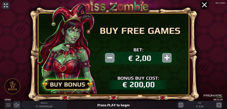 Miss Zombie Buy Bonus