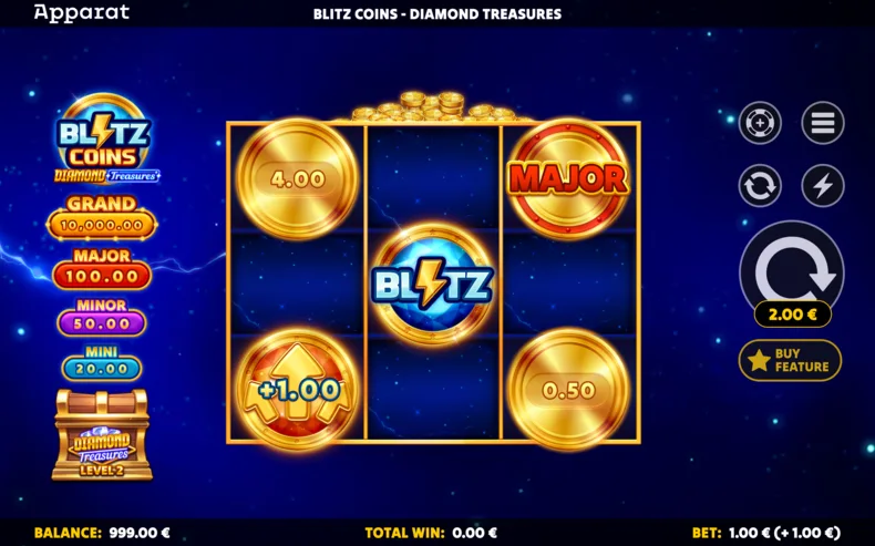 Blitz Coins - Diamond Treasures Power-Up Coins